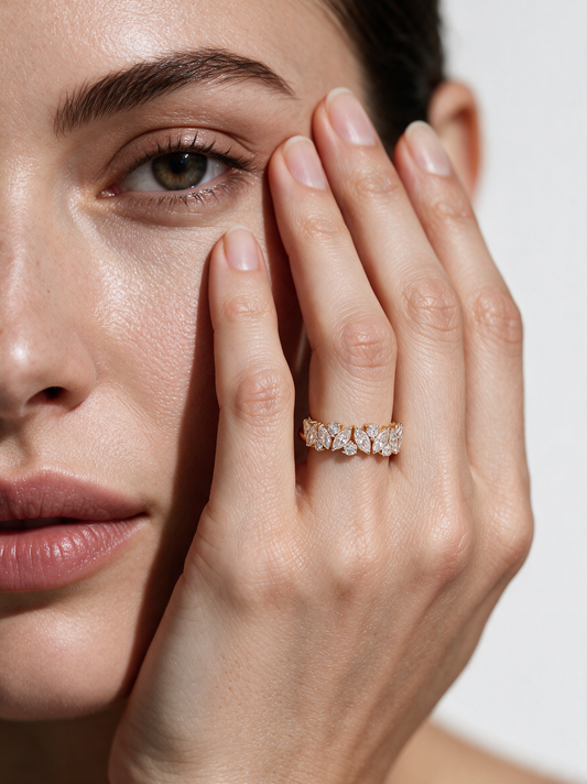 Aurora 0.93ctw Marquise Lab Grown Diamond Band