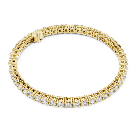 Aurora 7 Carat Round Lab Grown Diamond Slim Tennis Bracelet