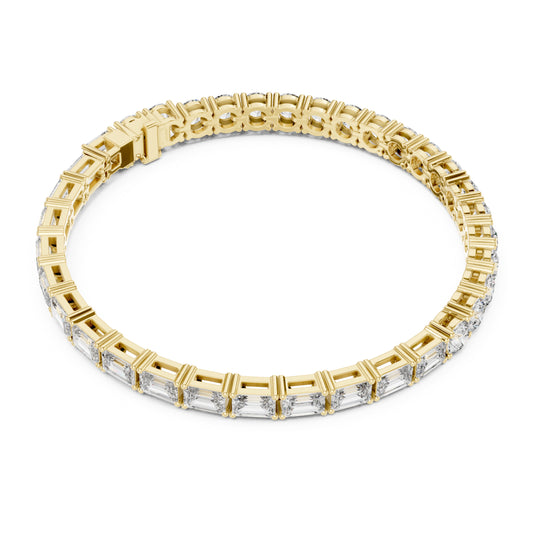 Vera 12 Carat Round Lab Grown Diamond Tennis Bracelet