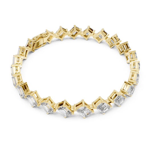 Vera 15 Carat Emerald Lab Grown Diamond Tennis Bracelet