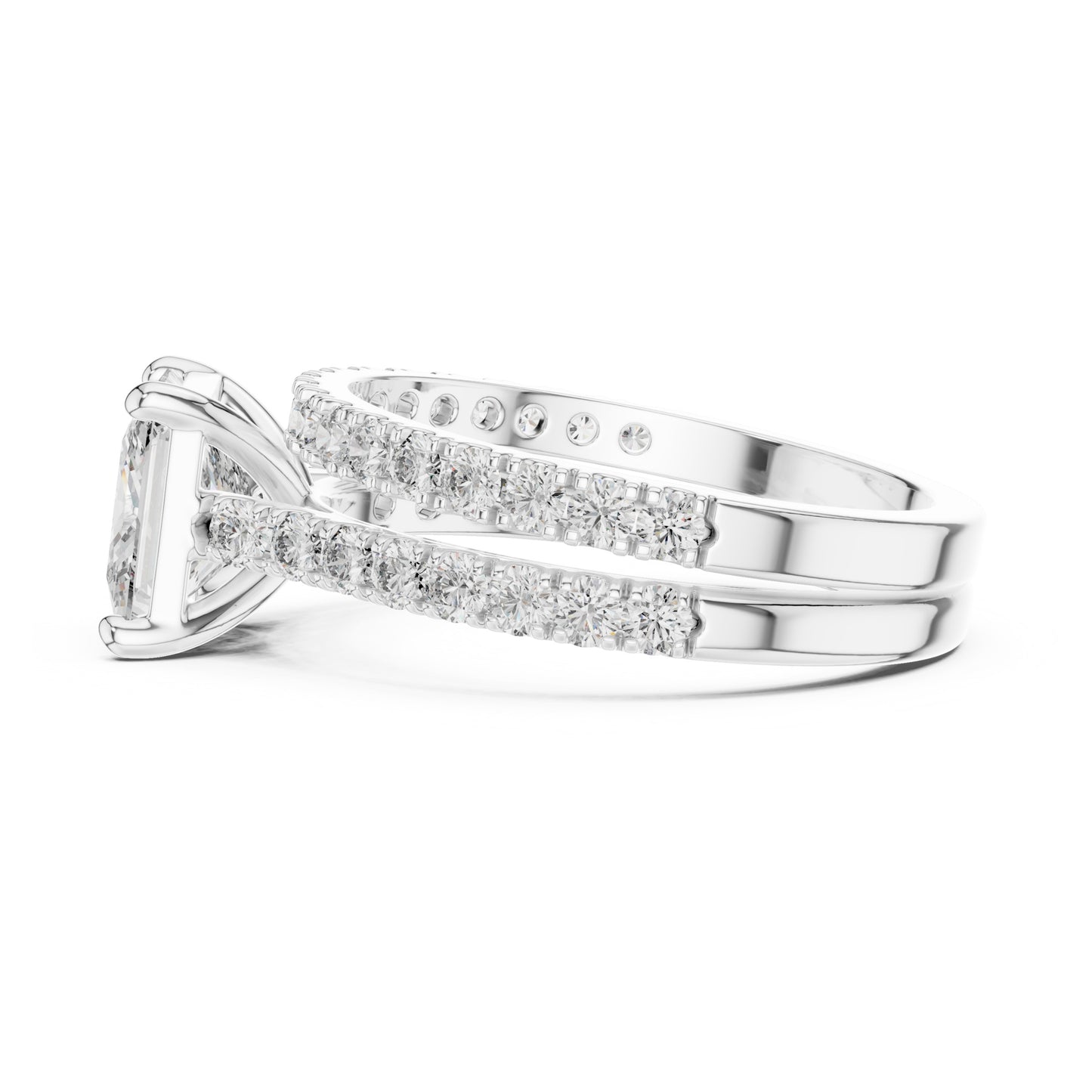 Vera 1.5 Carat Princess Lab Grown Diamond Engagement Ring