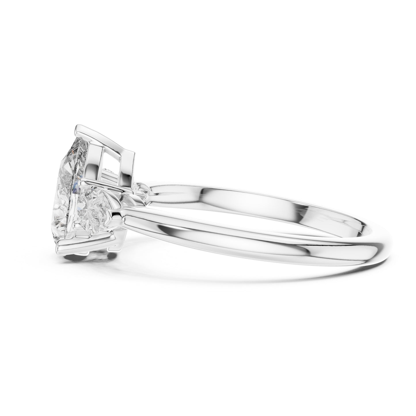 Sienna 1 Carat Pear Lab Grown Diamond Graduated Three Stone Ring