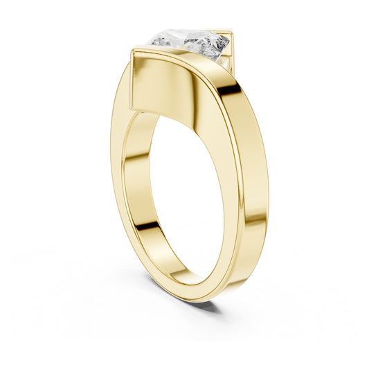 Isla 2 Carat Princess Lab Grown Diamond Bezel Ring