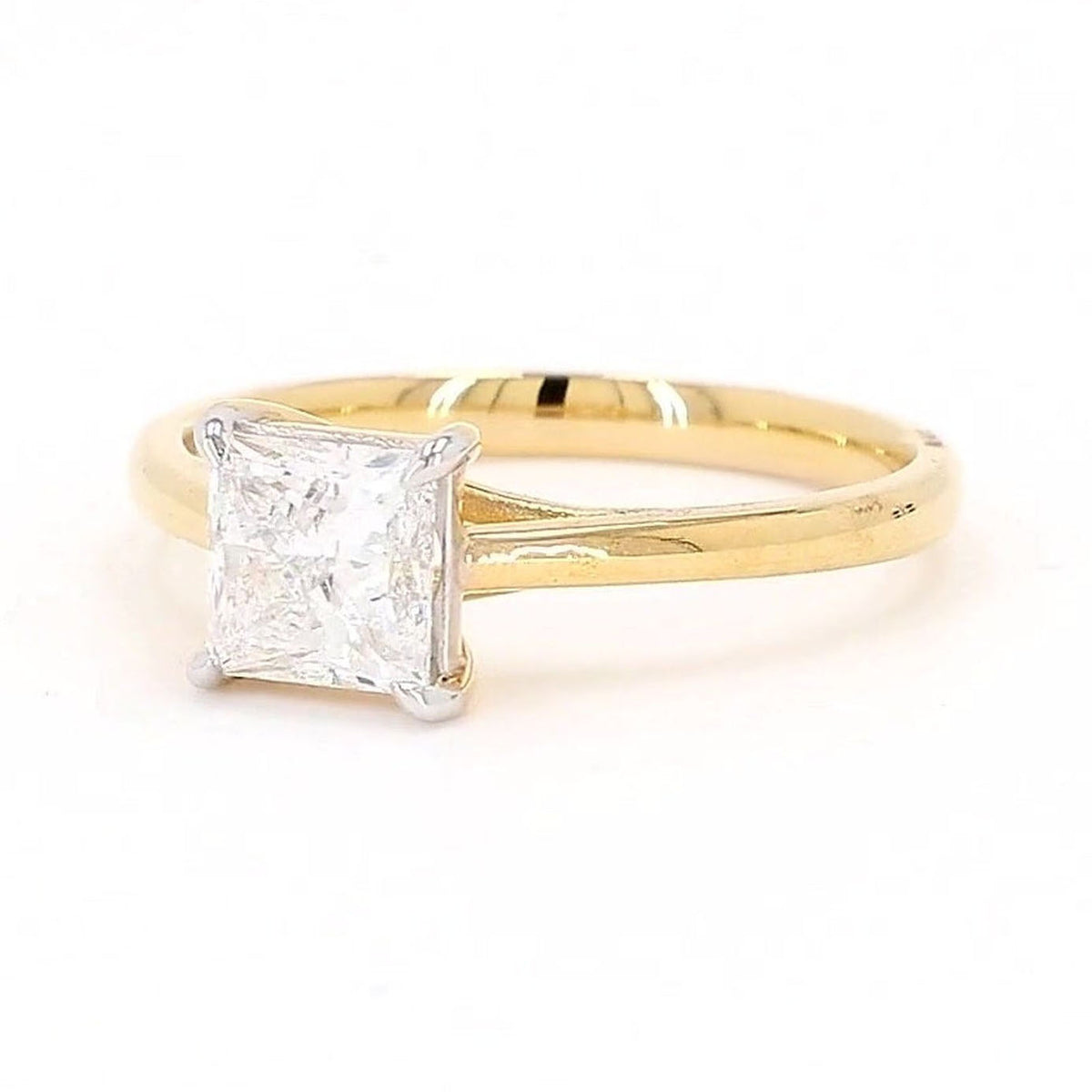 Vera 1.01-1.08ctw Princess Lab Grown Diamond Solitaire Ring