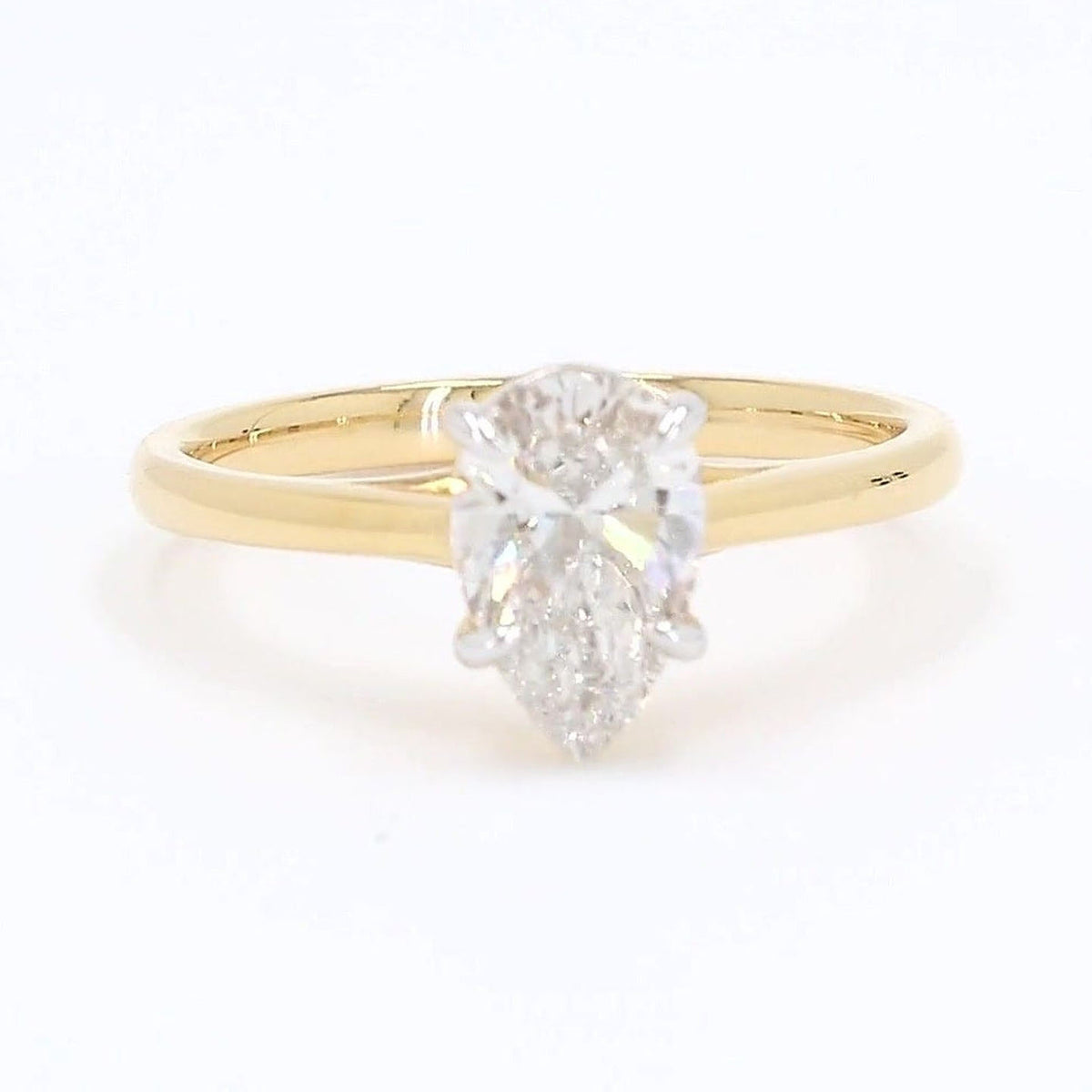 Clara 1.02-1.03ctw Pear Lab Grown Diamond Solitaire Ring
