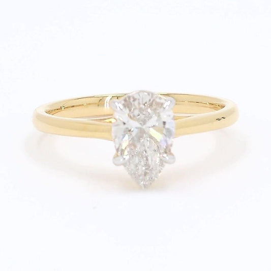 Clara 1.02-1.03ctw Pear Lab Grown Diamond Solitaire Ring