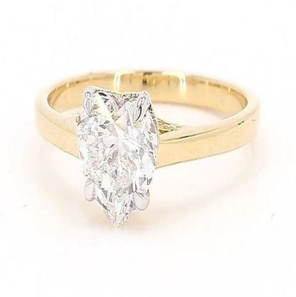 Clara 0.94-1.50ctw Heart Lab Grown Diamond Solitaire Ring