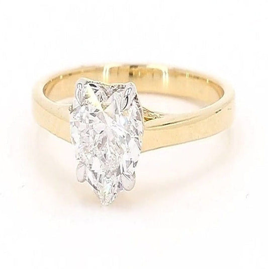 Clara 0.94-1.50ctw Heart Lab Grown Diamond Solitaire Ring