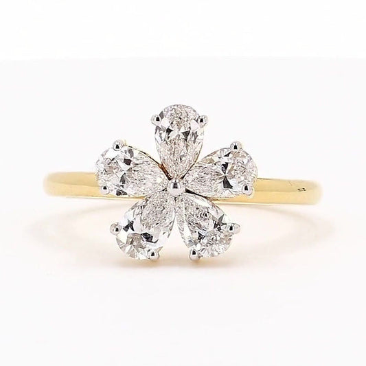 Aurora 1.04ctw Pear Lab Grown Diamond Band