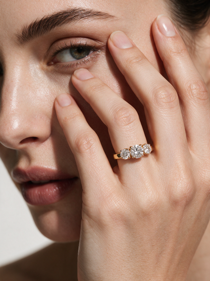 Clara 1.02-1.22ctw Cushion Lab Grown Diamond Solitaire Ring