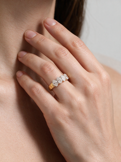 Aurora 1.94ctw Oval Lab Grown Diamond Band
