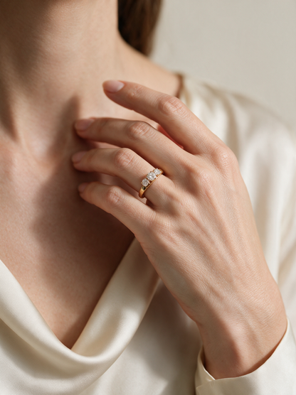Clara 1.02-1.22ctw Cushion Lab Grown Diamond Solitaire Ring