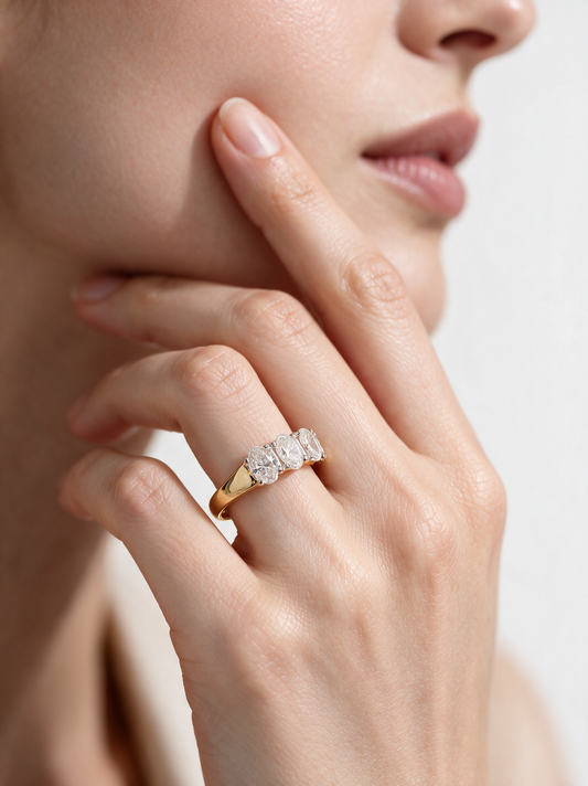 Aurora 1.94ctw Oval Lab Grown Diamond Band