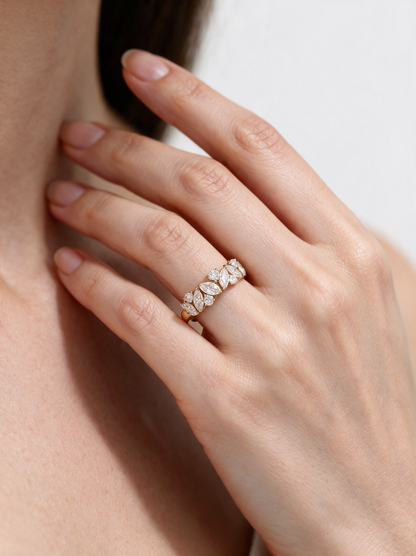 Aurora 0.93ctw Marquise Lab Grown Diamond Band
