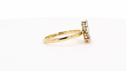 Aurora 1.04ctw Pear Lab Grown Multi-Stone Diamond Ring - AU M 1/2