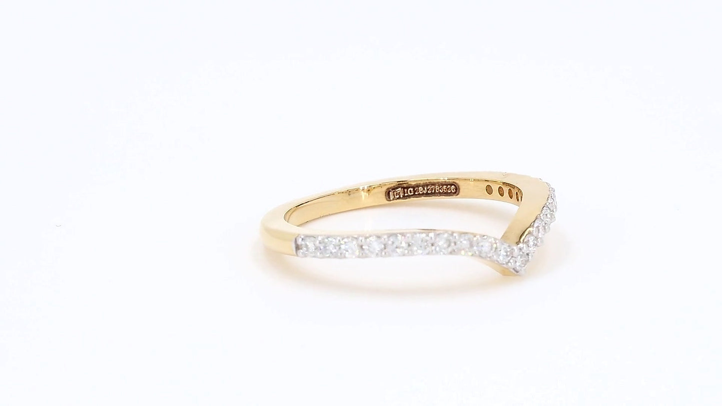 Aurora 0.24-0.25ctw Round Lab Grown Diamond Band