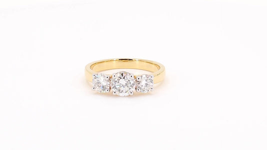 Clara 1.02-1.22ctw Cushion Lab Grown Diamond Solitaire Ring