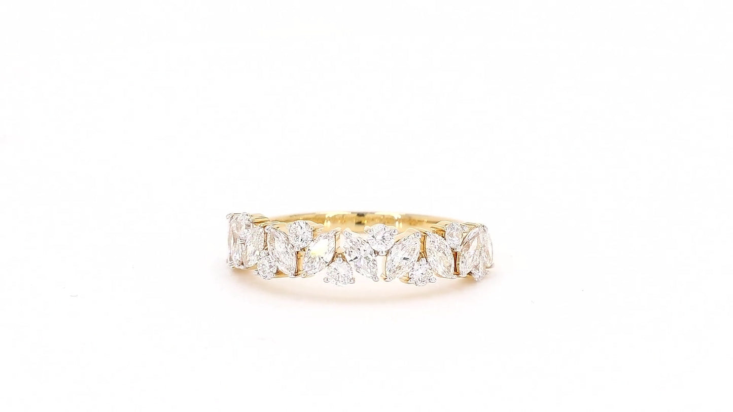 Aurora 0.93ctw Marquise Lab Grown Diamond Band