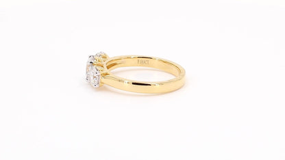 Clara 1.02-1.22ctw Cushion Lab Grown Diamond Solitaire Ring