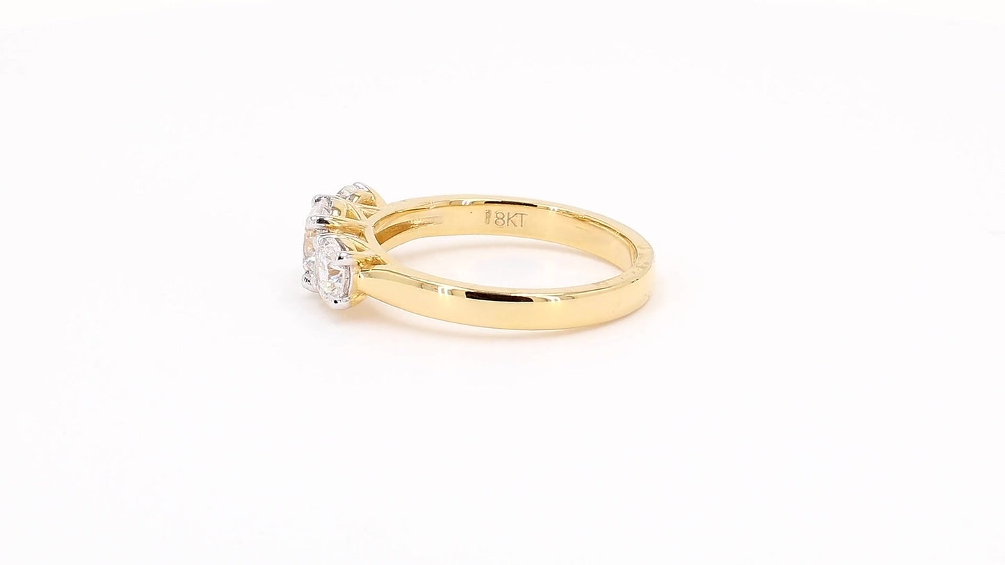 Aurora 1.33-1.42ctw Round Lab Grown Diamond Multi-Stone Ring