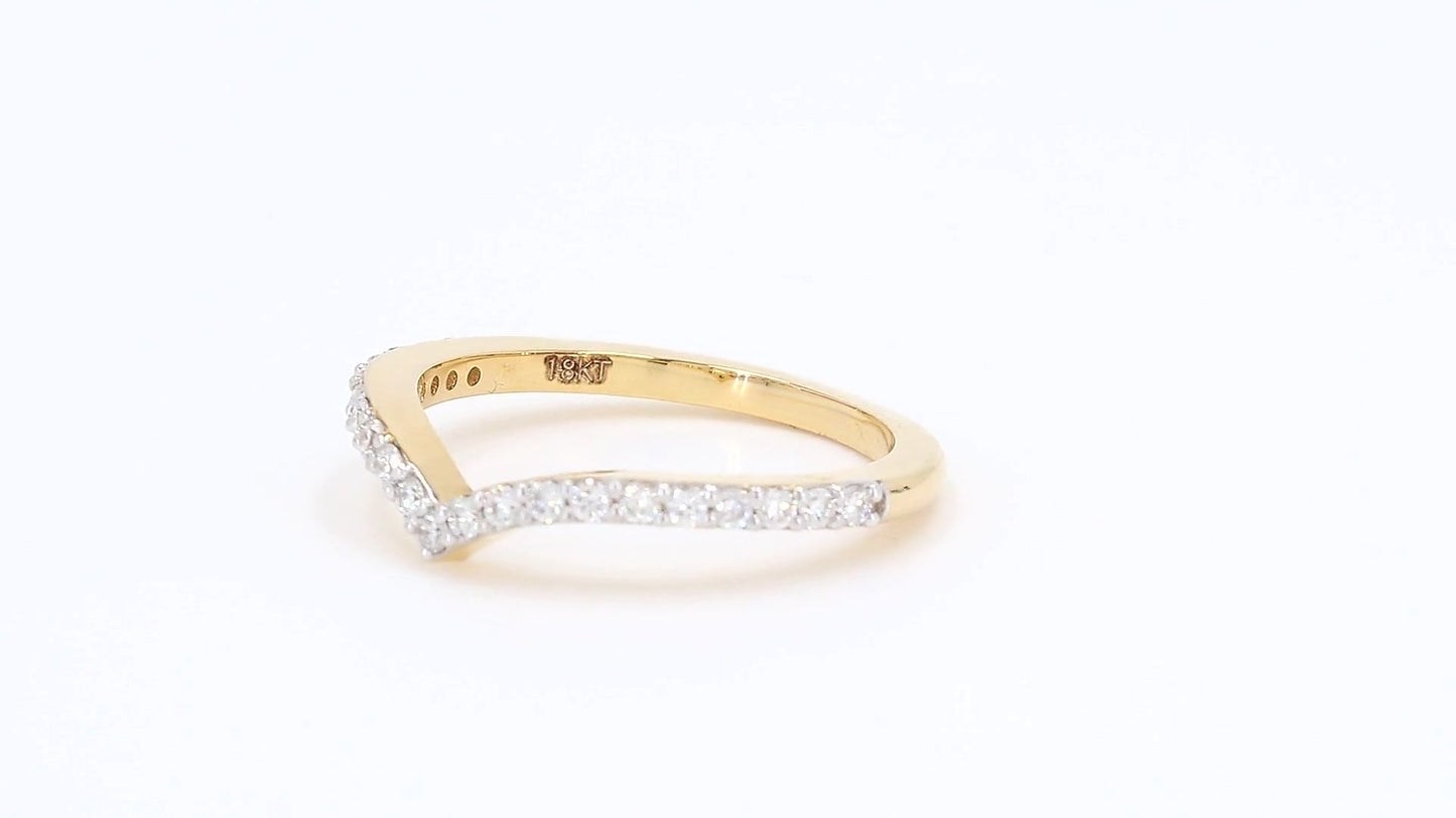 Aurora 0.24-0.25ctw Round Lab Grown Diamond Band