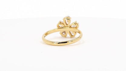 Aurora 1.04ctw Pear Lab Grown Multi-Stone Diamond Ring - AU M 1/2