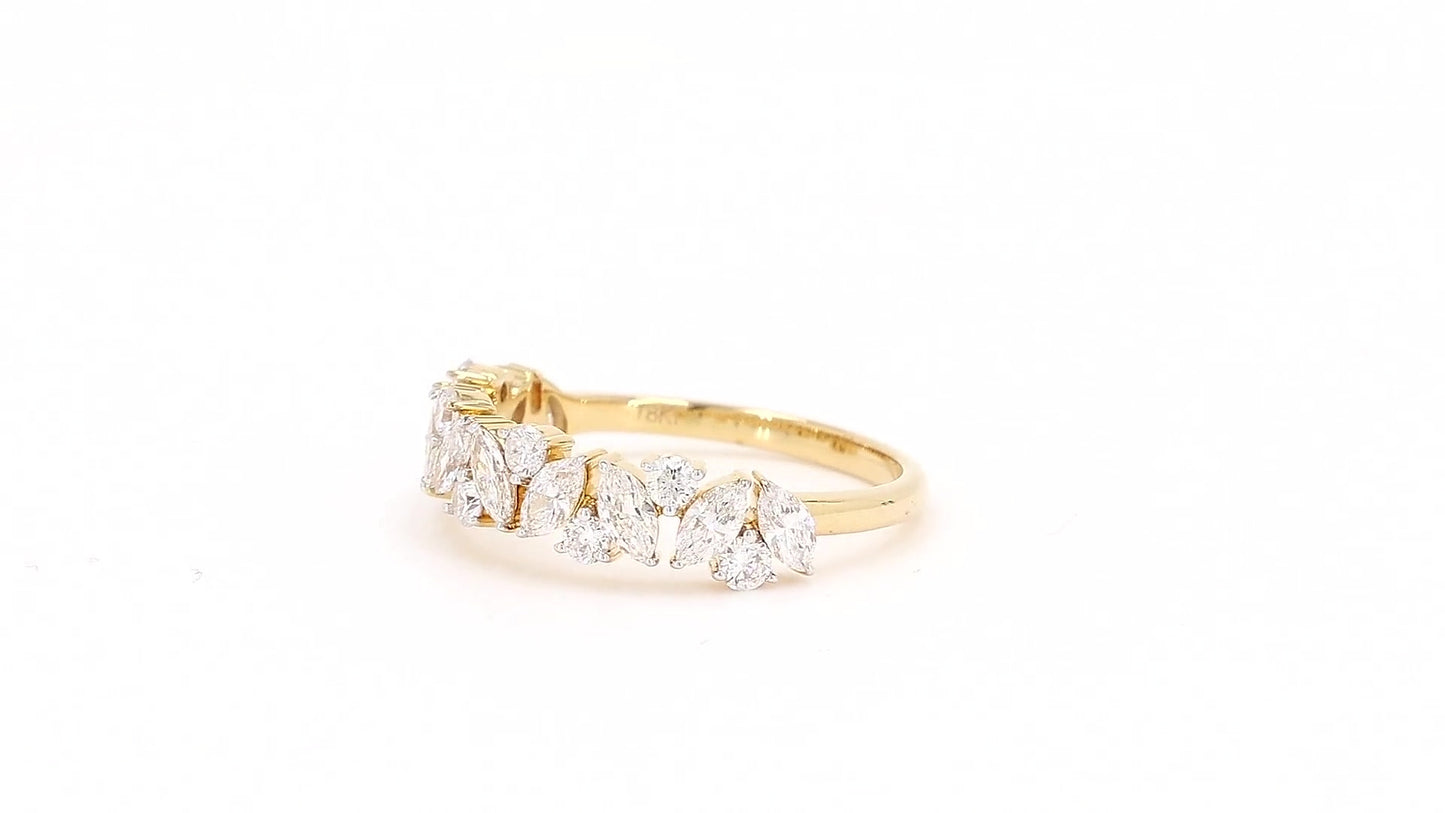 Aurora 0.93ctw Marquise Lab Grown Diamond Band