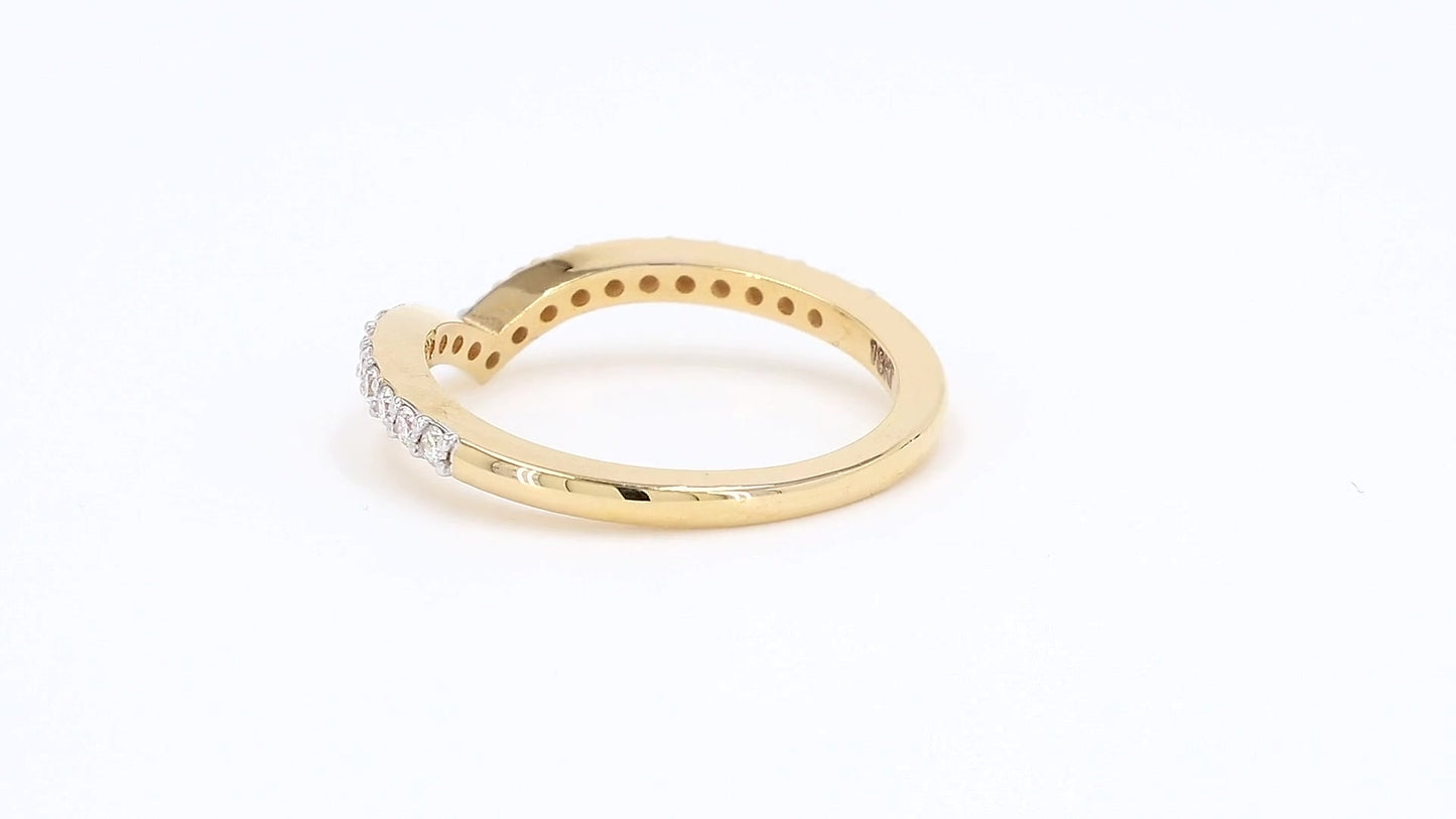 Aurora 0.24-0.25ctw Round Lab Grown Diamond Band