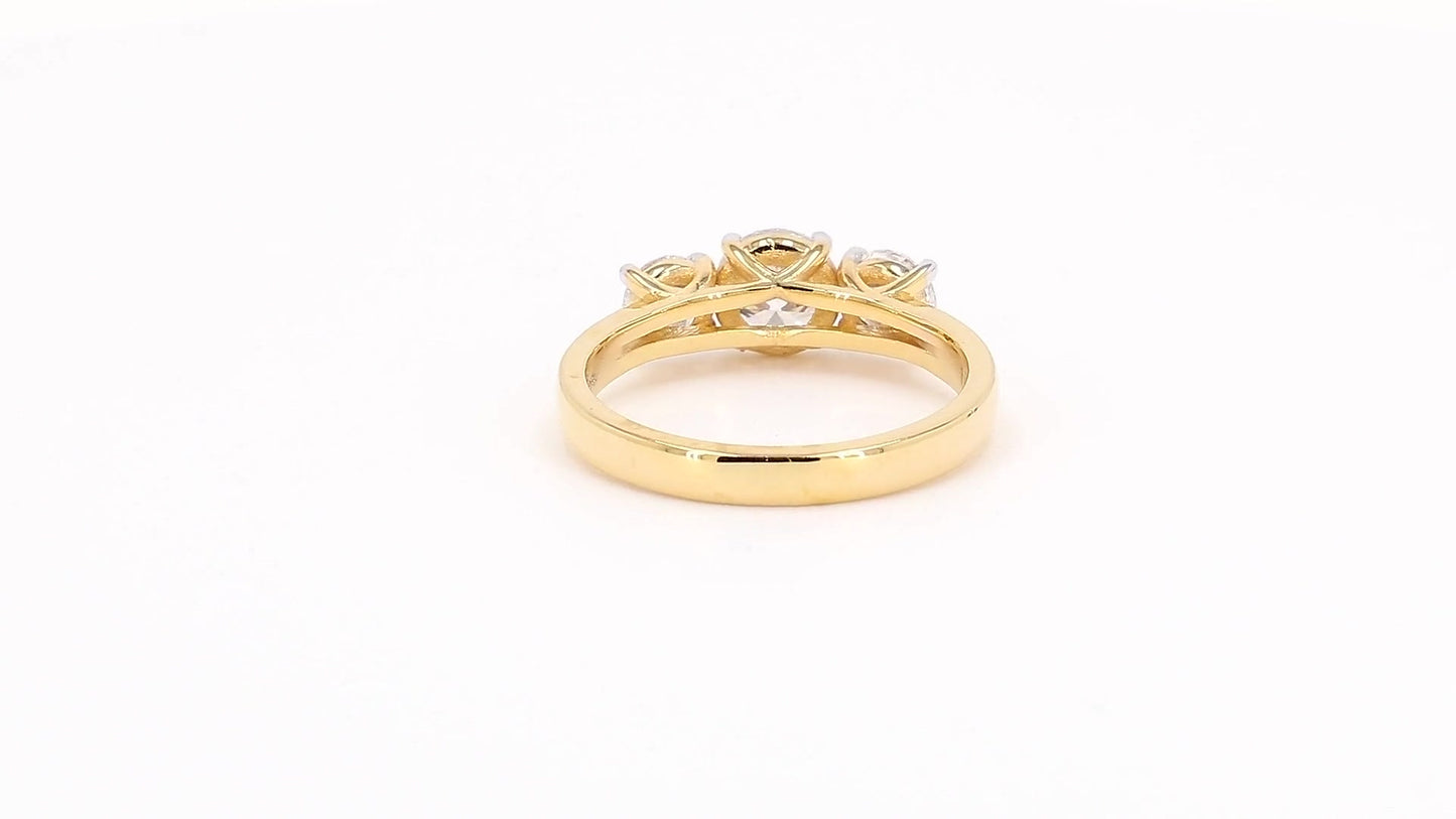 Aurora 1.33-1.42ctw Round Lab Grown Diamond Multi-Stone Ring