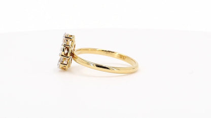 Aurora 1.04ctw Pear Lab Grown Multi-Stone Diamond Ring - AU M 1/2
