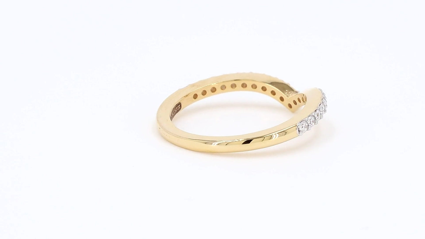 Aurora 0.24-0.25ctw Round Lab Grown Diamond Band