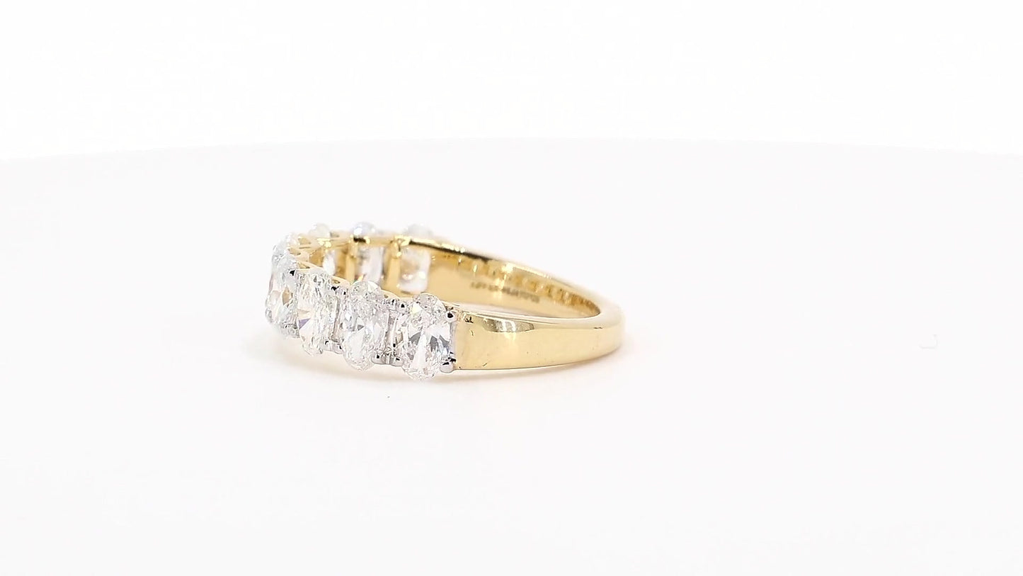 Aurora 1.94ctw Oval Lab Grown Diamond Band - AU M 1/2