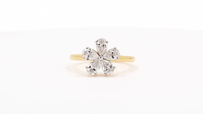 Aurora 1.04ctw Pear Lab Grown Diamond Band