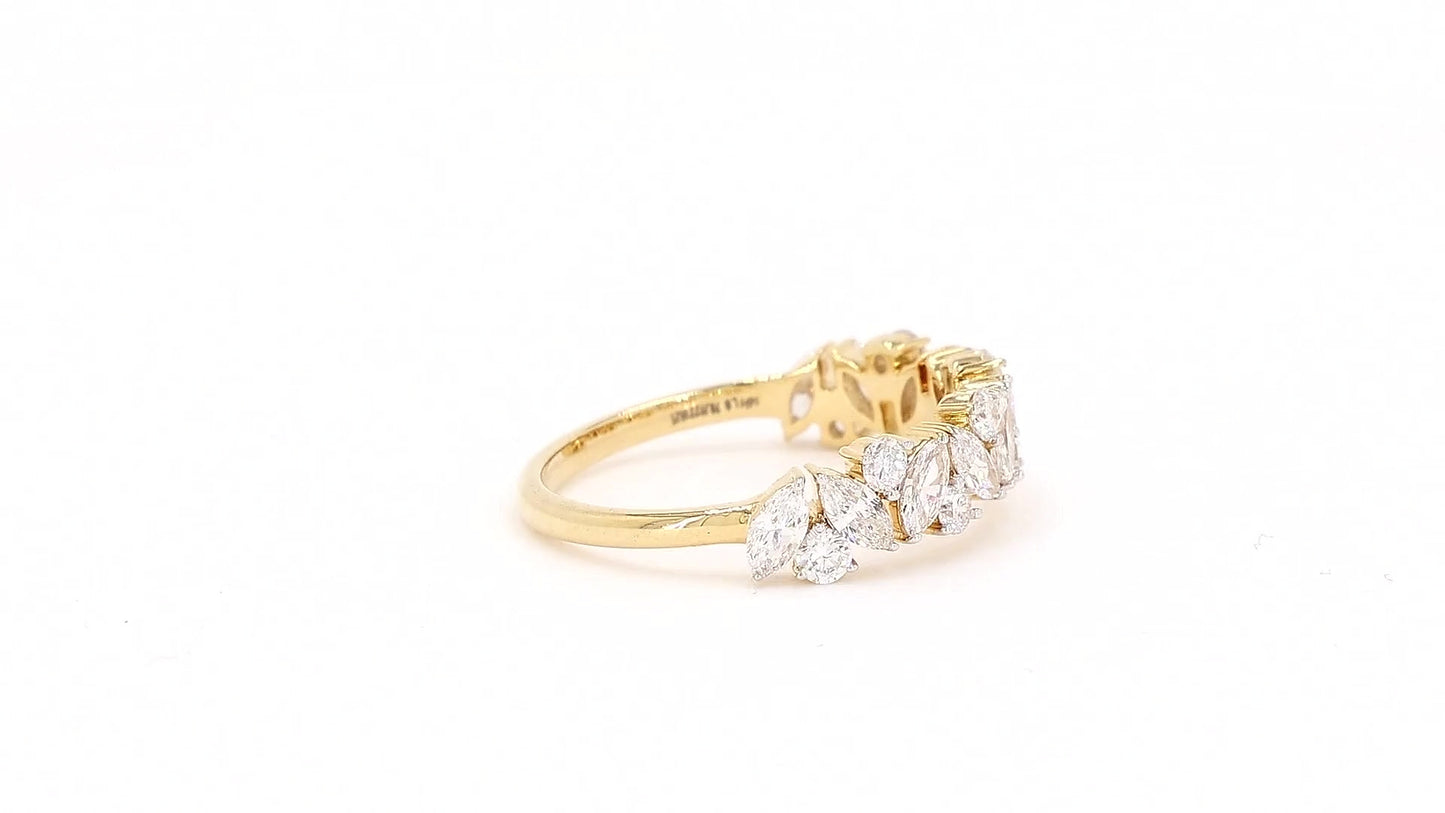 Aurora 0.93ctw Marquise Lab Grown Diamond Band