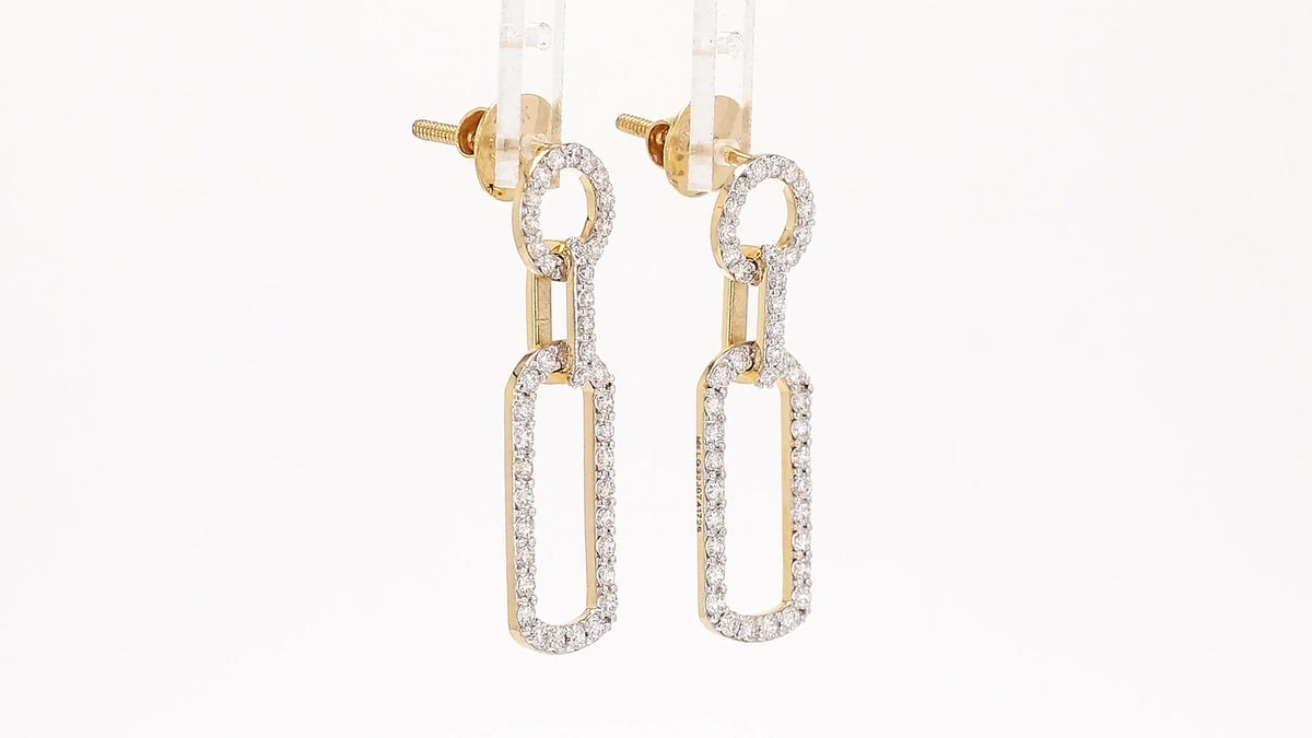 Celeste 1.02ctw Round Halo Lab Grown Diamond Stud Earrings