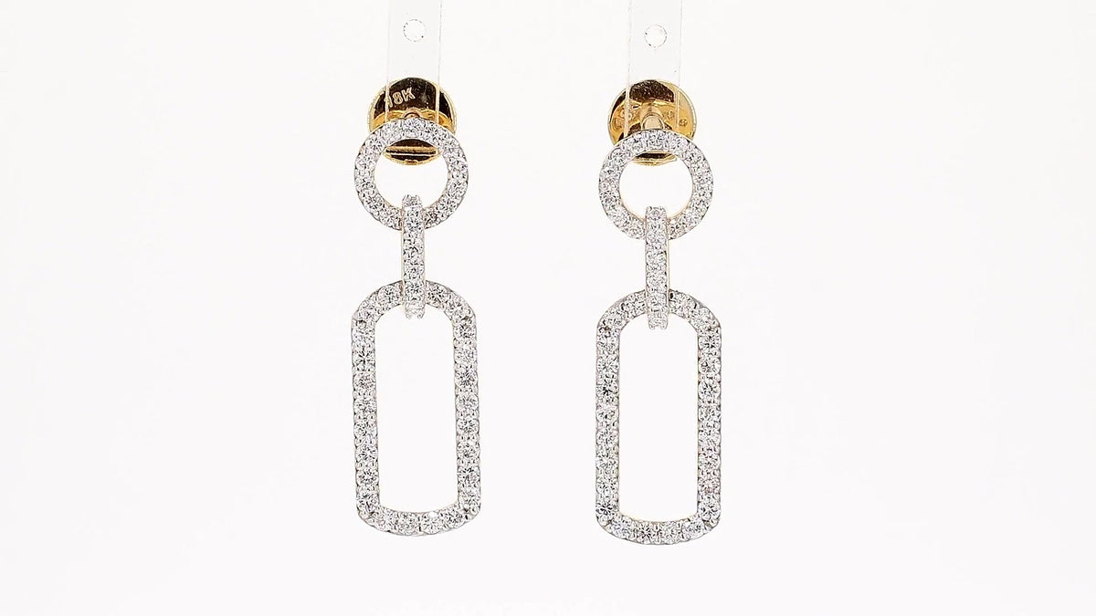 Celeste 1.02ctw Round Halo Lab Grown Diamond Stud Earrings