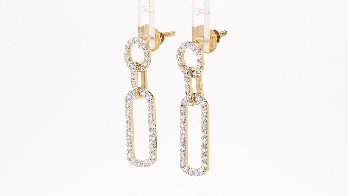 Celeste 1.02ctw Round Halo Lab Grown Diamond Stud Earrings