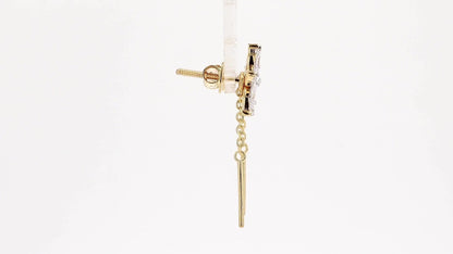 Flora 1.14-1.16ctw Marquise Floral Lab Grown Diamond Drop Earrings