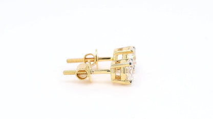 Clara 1.25-2.16ctw Round Solitaire Lab Grown Diamond Stud Earrings