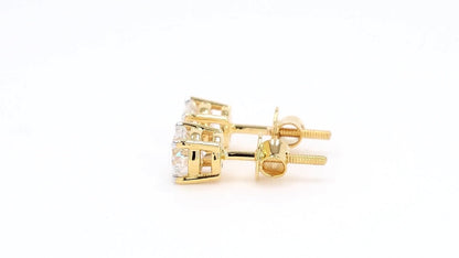 Clara 1.25-2.16ctw Round Solitaire Lab Grown Diamond Stud Earrings