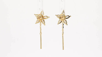 Flora 1.14-1.16ctw Marquise Floral Lab Grown Diamond Drop Earrings