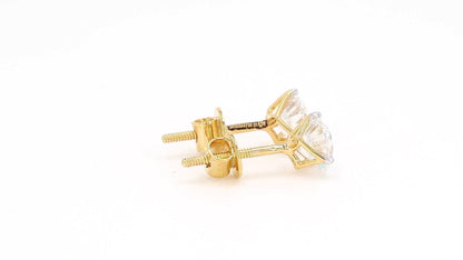 Clara 1.28-1.46ctw Round Solitaire Lab Grown Diamond Stud Earrings