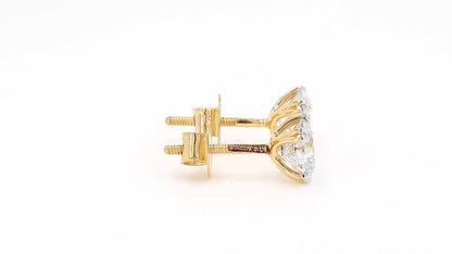 Clara 2.02ctw Round Solitaire Lab Grown Diamond Stud Earrings