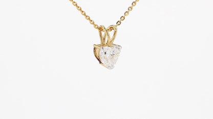 Clara 0.99-1.06ctw Heart Solitaire Pendant Lab Grown Diamond
