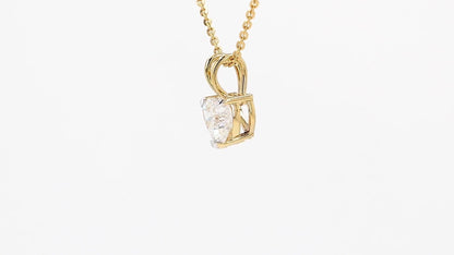 Clara 0.99-1.06ctw Heart Solitaire Pendant Lab Grown Diamond