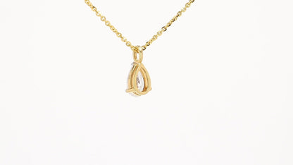 Clara 1.00-1.03ctw Pear Solitaire Pendant Lab Grown Diamond