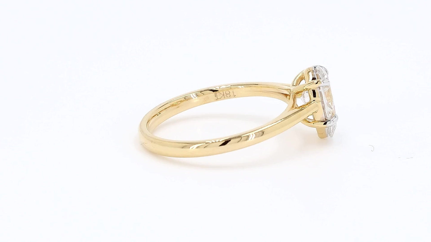 Clara 1.02-1.03ctw Pear Lab Grown Diamond Solitaire Ring