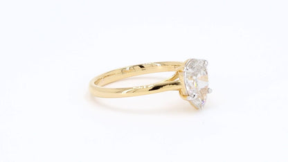 Clara 1.02-1.03ctw Pear Lab Grown Diamond Solitaire Ring