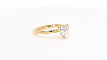 Clara 1.01-1.07ctw Heart Lab Grown Diamond Solitaire Ring