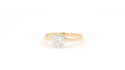 Clara 0.94-1.50ctw Heart Lab Grown Diamond Solitaire Ring